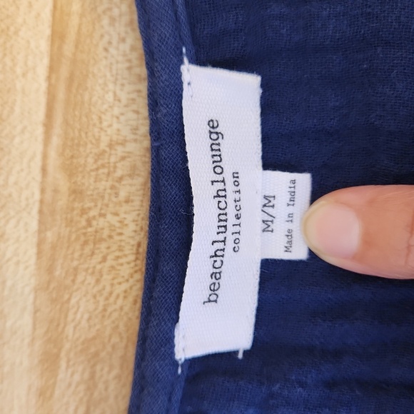 BEACHLUNCHLOUNGE Lexa Midi Dress Navy, size M - Picture 7 of 13